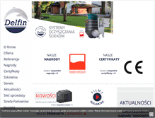 Tablet Screenshot of delfin-polska.pl